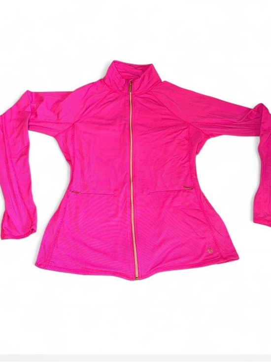 Lilly Pulitzer Jackets & Blazers - Lily Pulitzer Women’s Hot Pink Full-Zip Athletic Jacket